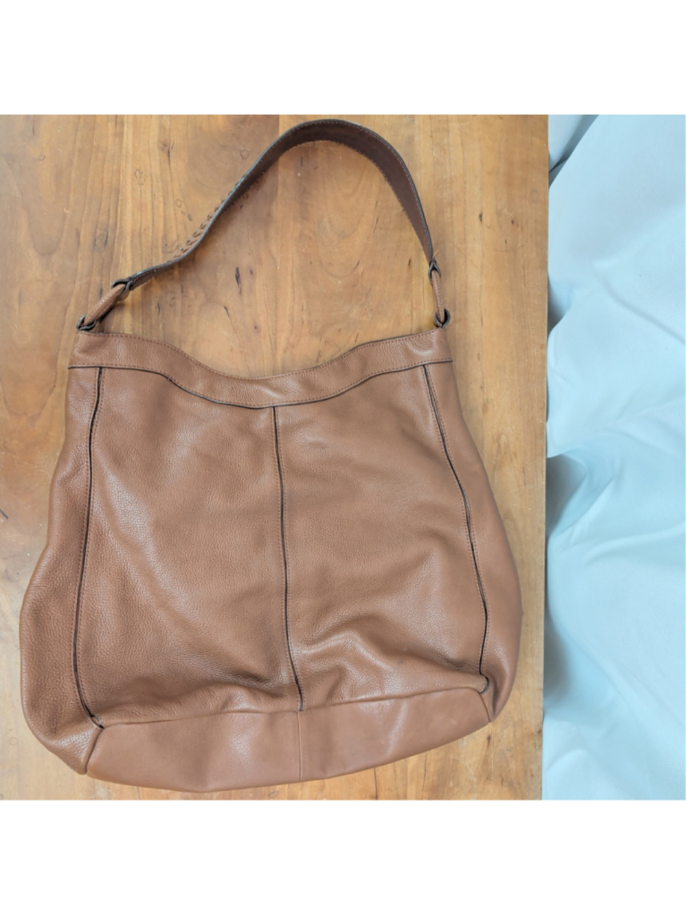 Banana Republic Brown Leather Shoulder Bag - Picture 3 of 8